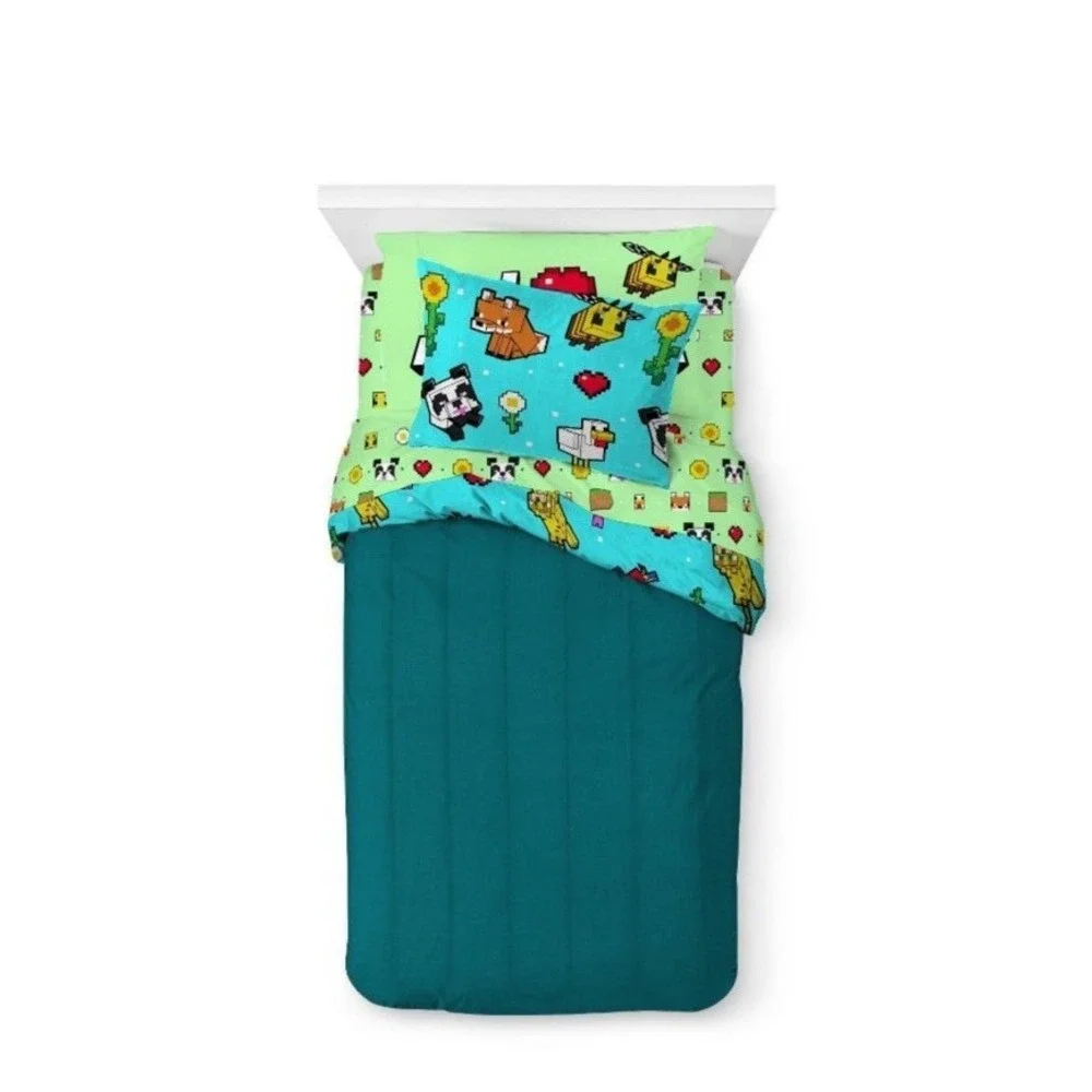 Twin Minecraft Kids' Bed in a Bag - 5 Piece Set